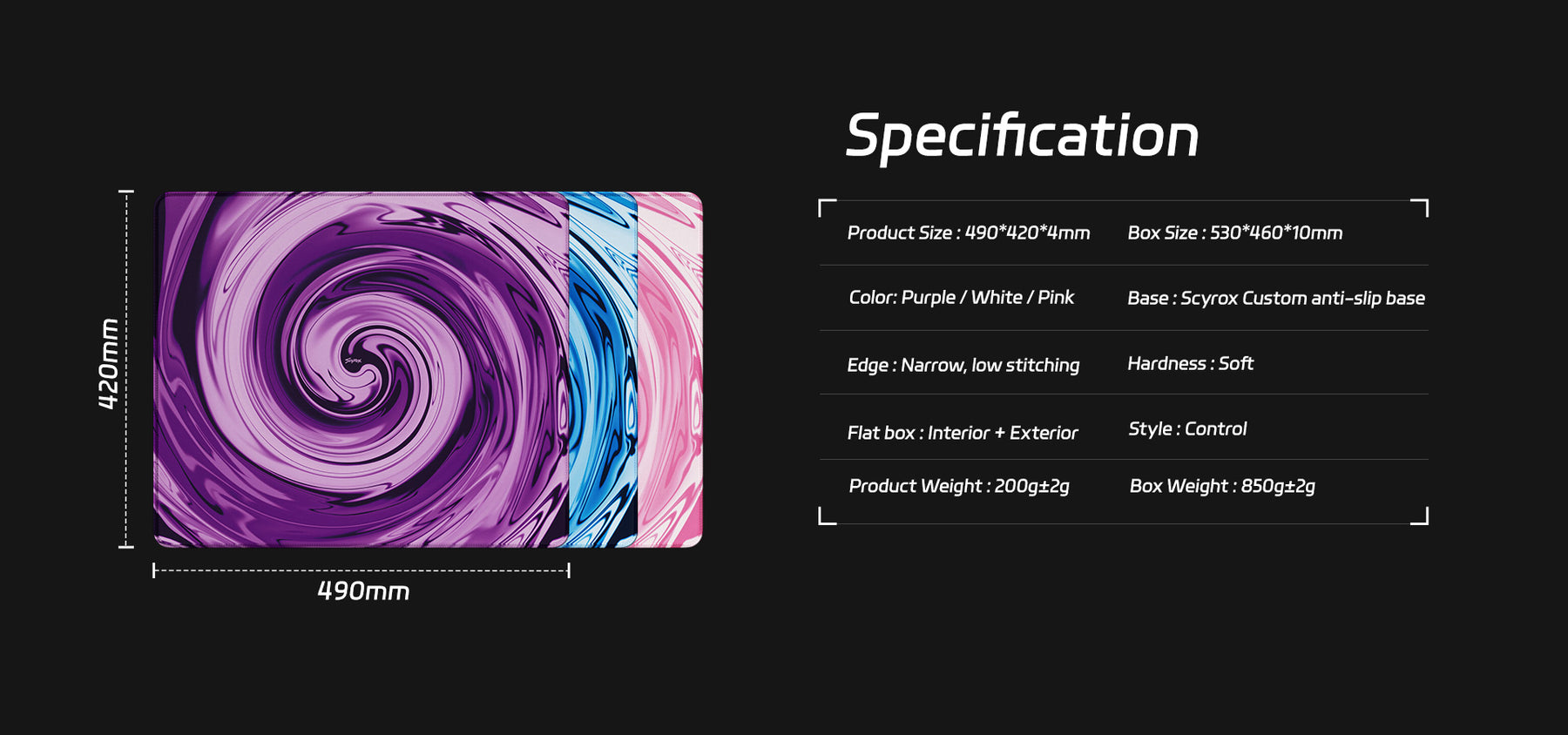 SCYROX Tornado ブルー マウスパッド 詳細10